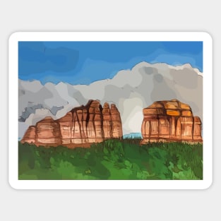 Red rock of Sedona Arizona Sticker